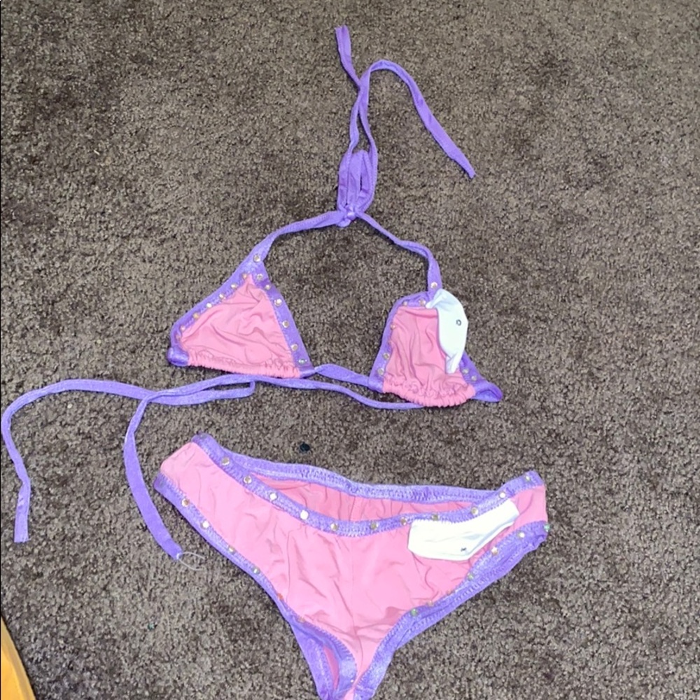 Pink & Purple 2piece / dancer outfit